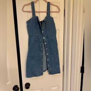 Allegra K NWT Jean Button Up Dress Size S